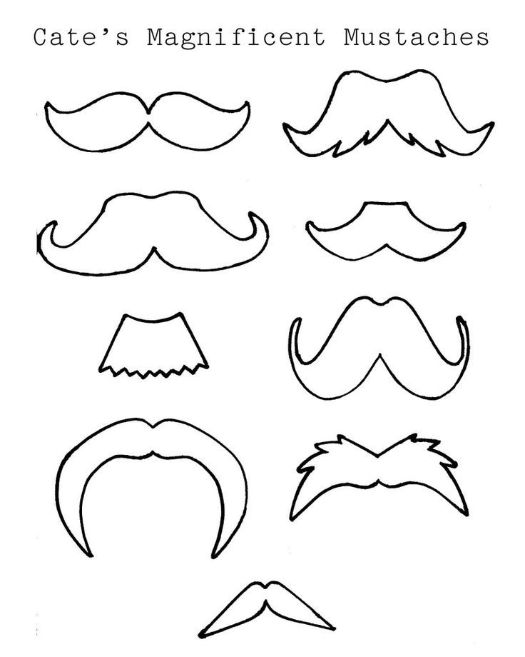 Free mustache coloring pages download free mustache coloring pages png images free cliparts on clipart library