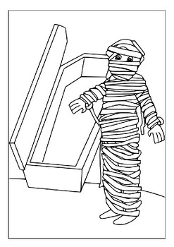 Celebrate halloween with our printable mummy coloring pages collection pdf