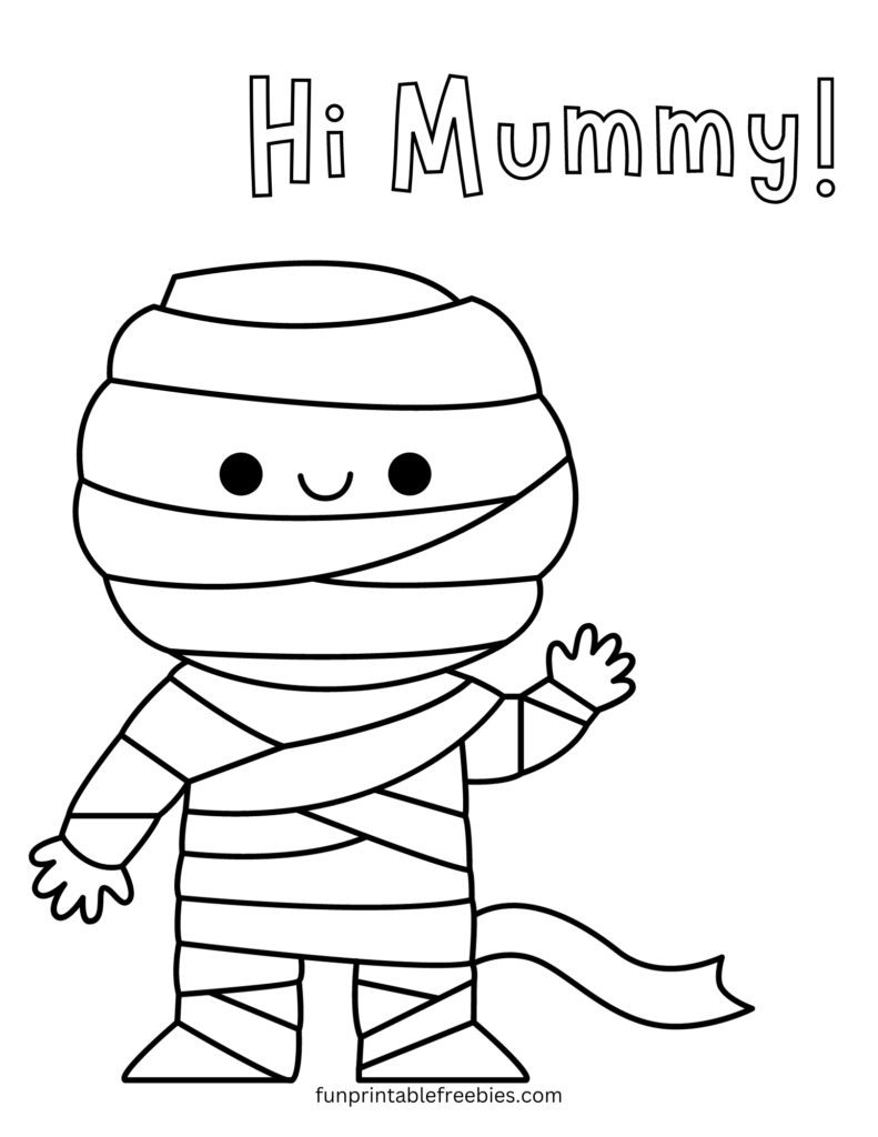 Free cute halloween coloring pages