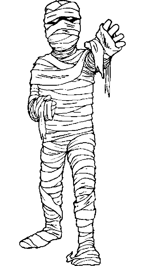 Best mummies coloring pages for kids