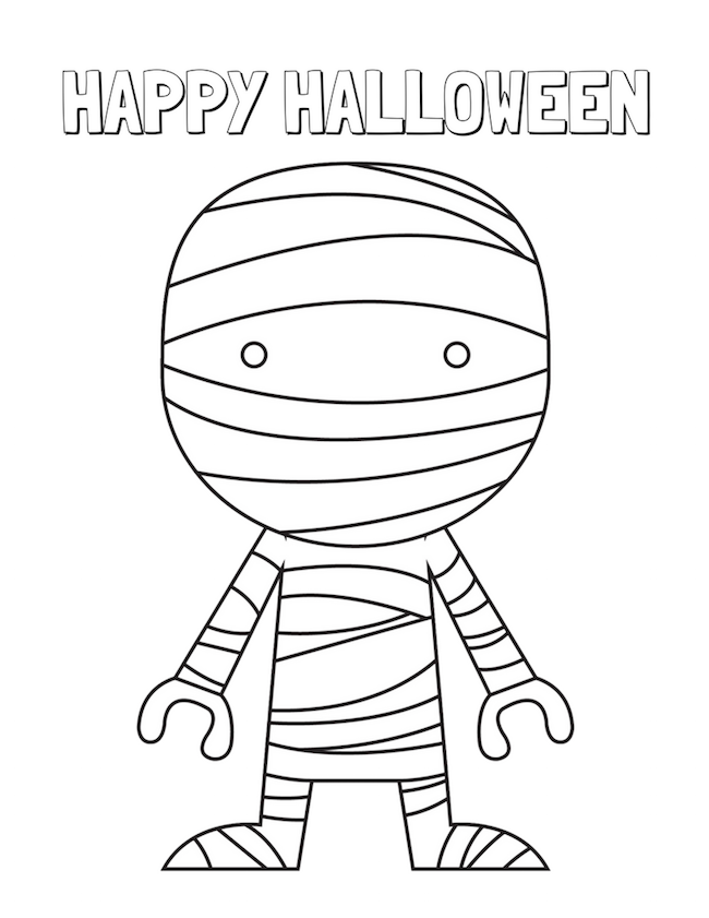 Halloween coloring pages free printable