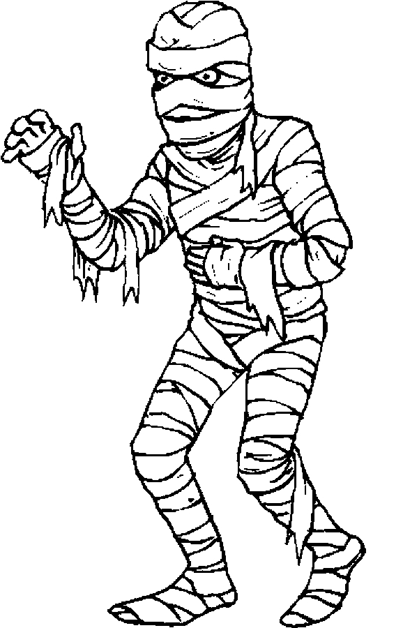 Best mummies coloring pages for kids