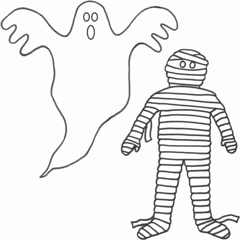 Free printable mummy coloring pages for kids