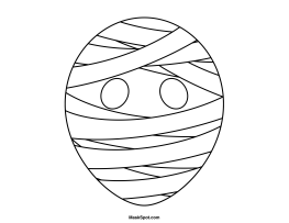 Printable mummy mask