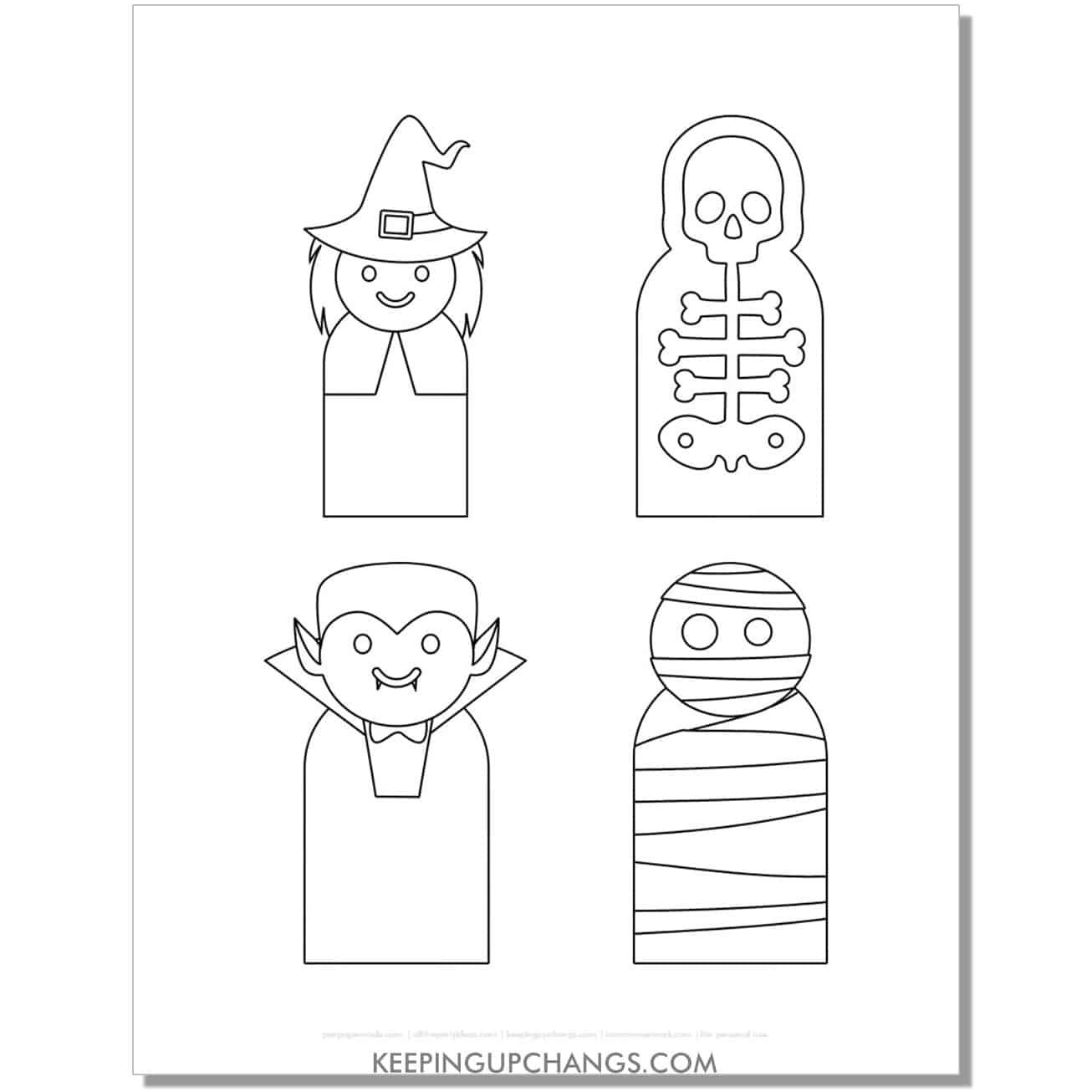 Free skeleton coloring pages sheets most popular printables