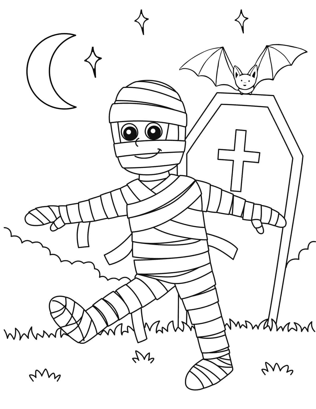 Free halloween coloring pages for kids and adults