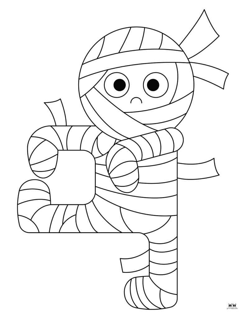 Mummy coloring pages templates