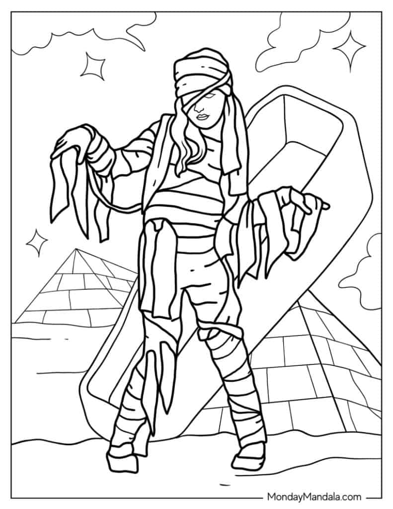 Halloween coloring pages free pdf printables