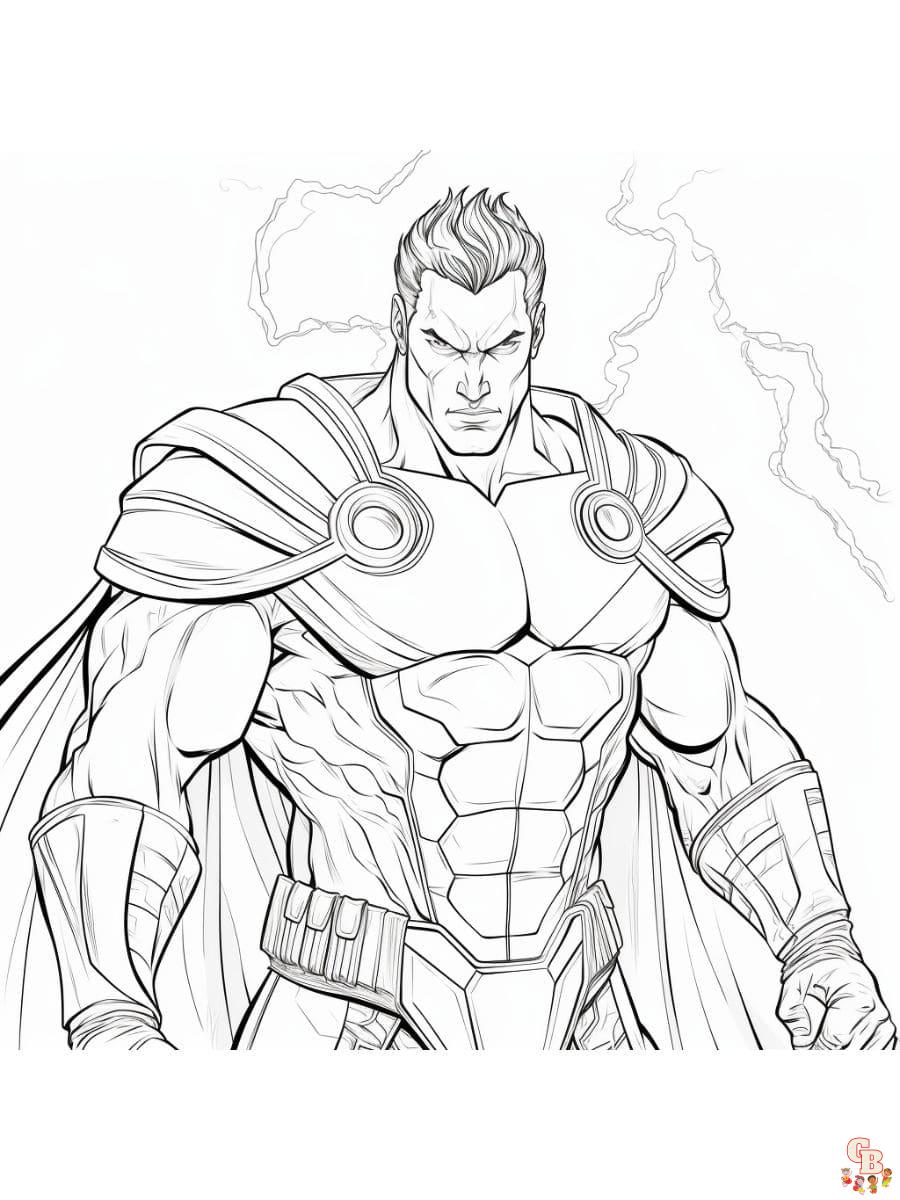 Printable black adam coloring pages free for kids and adults