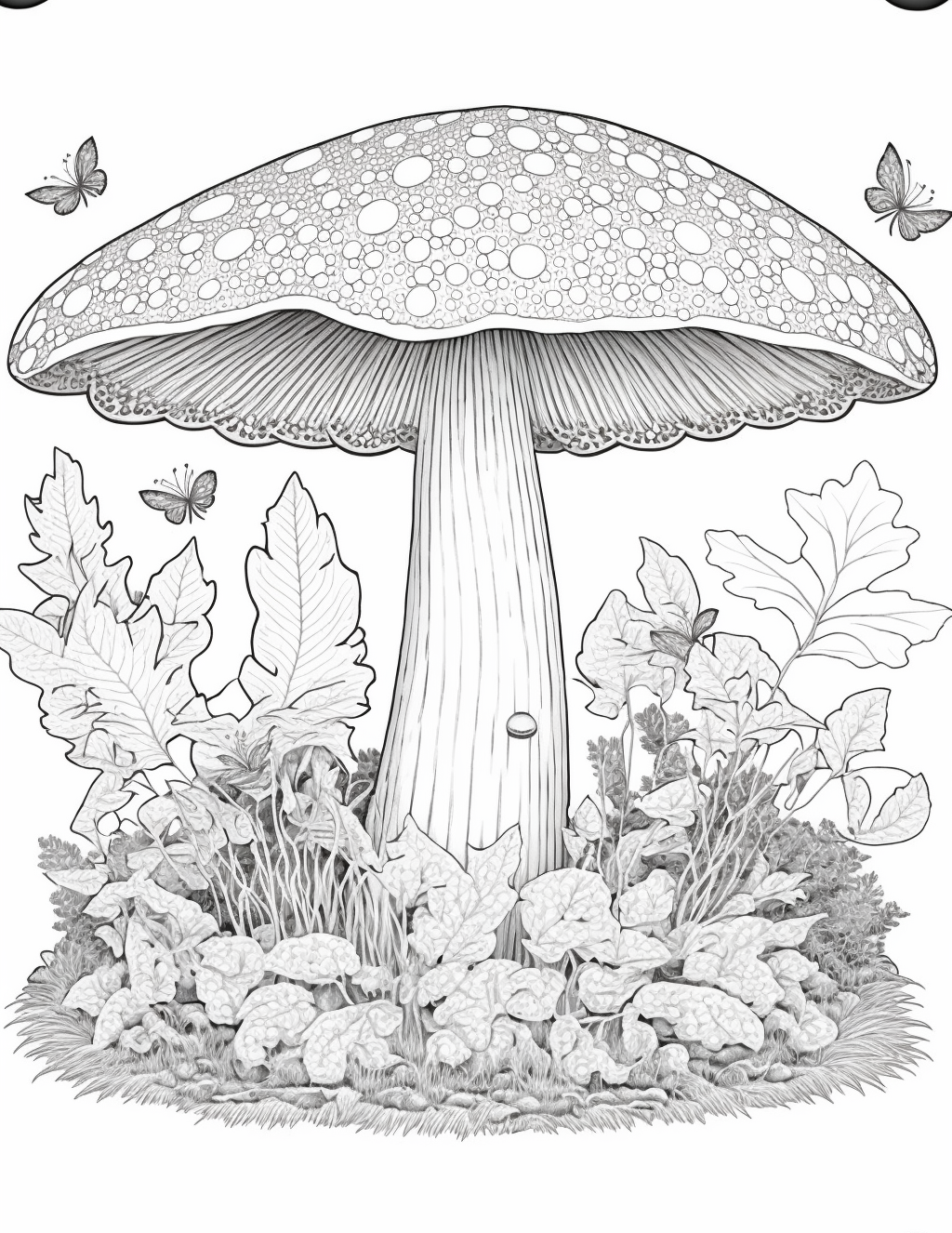 Unleash your creativity with enchanting mushroom coloring pages made by teachers