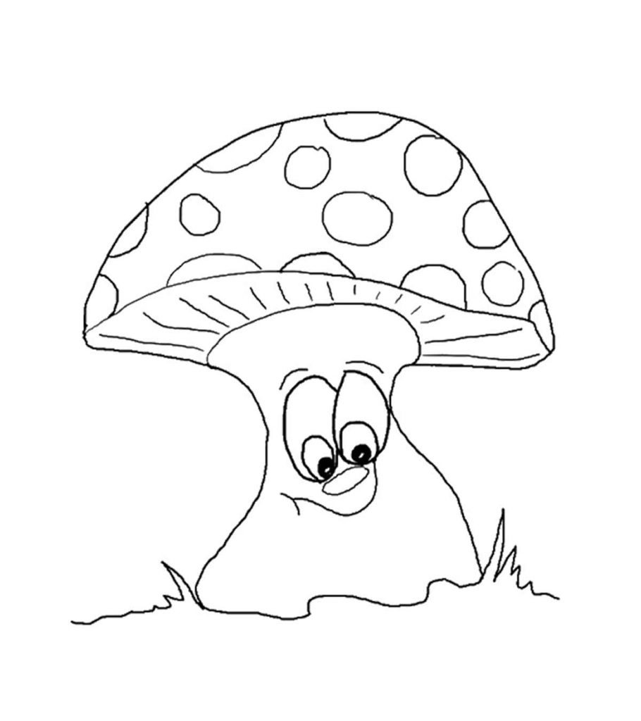 Top free pritable mushroom coloring pages online