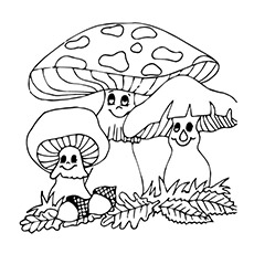 Top free pritable mushroom coloring pages online