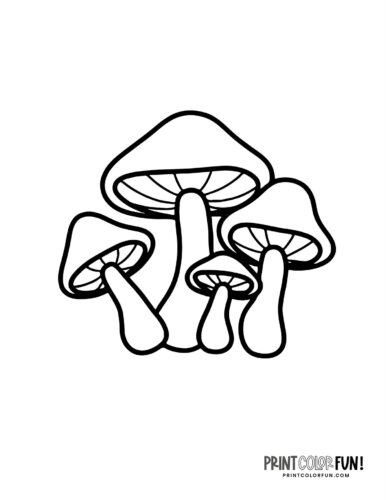 Mushroom coloring pages crafts fun fungus facts to share with your kids at