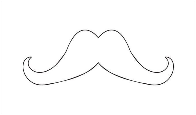 Mustache s and colouring pages