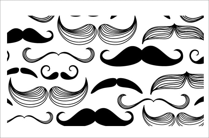 Mustache s and colouring pages