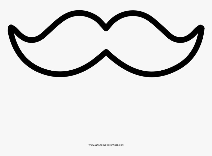 Mustache coloring page hd png download transparent png image