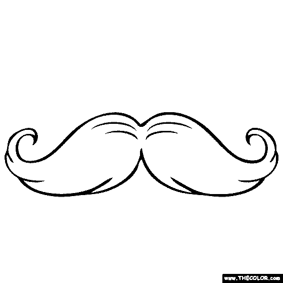 Mustache coloring page coloring pages color free coloring pages