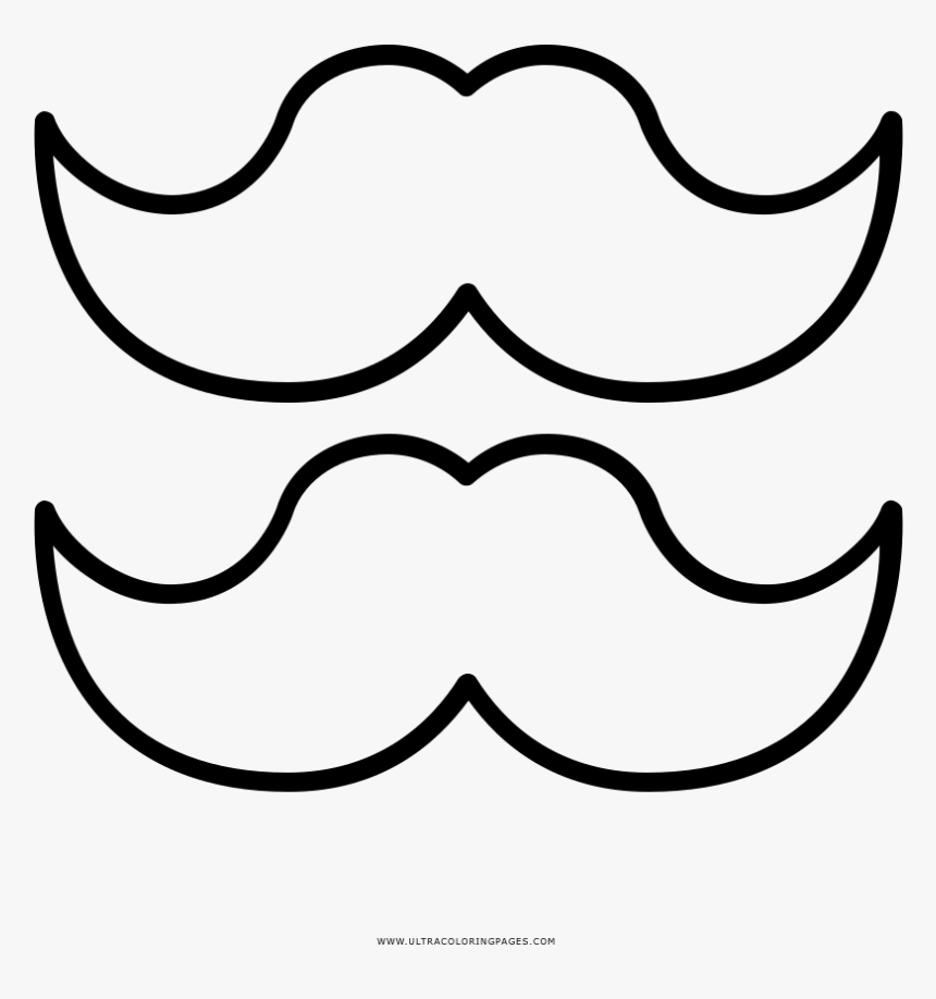 Mustaches coloring page