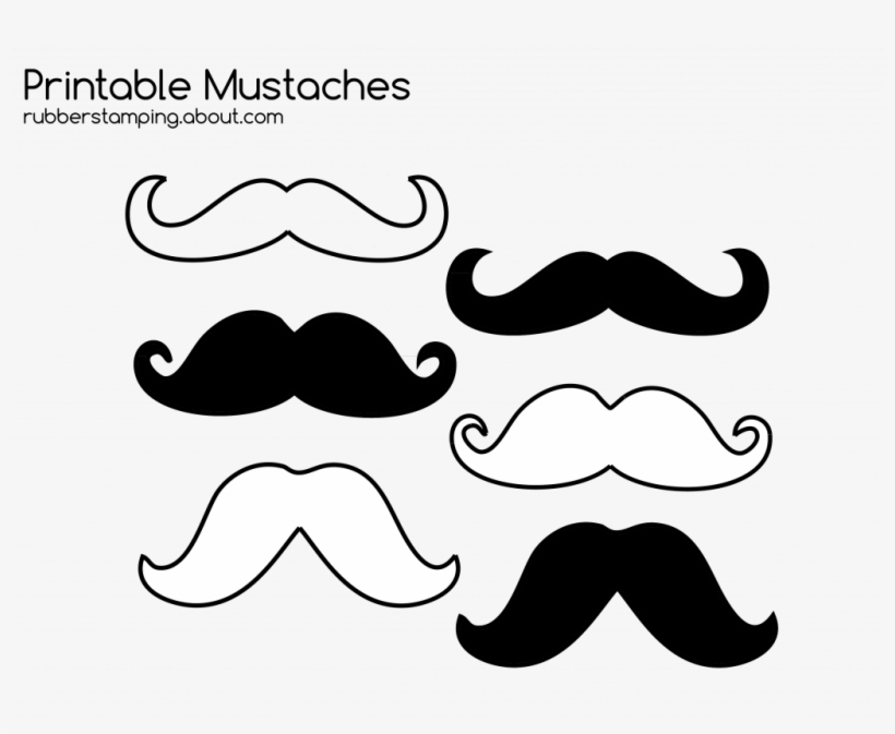 Mustache coloring pages throughout