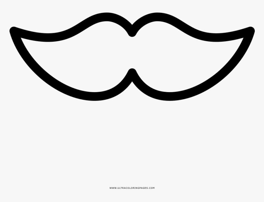 Moustache coloring page hd png download transparent png image