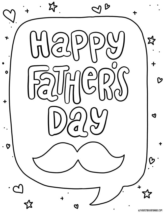 Fathers day coloring pages