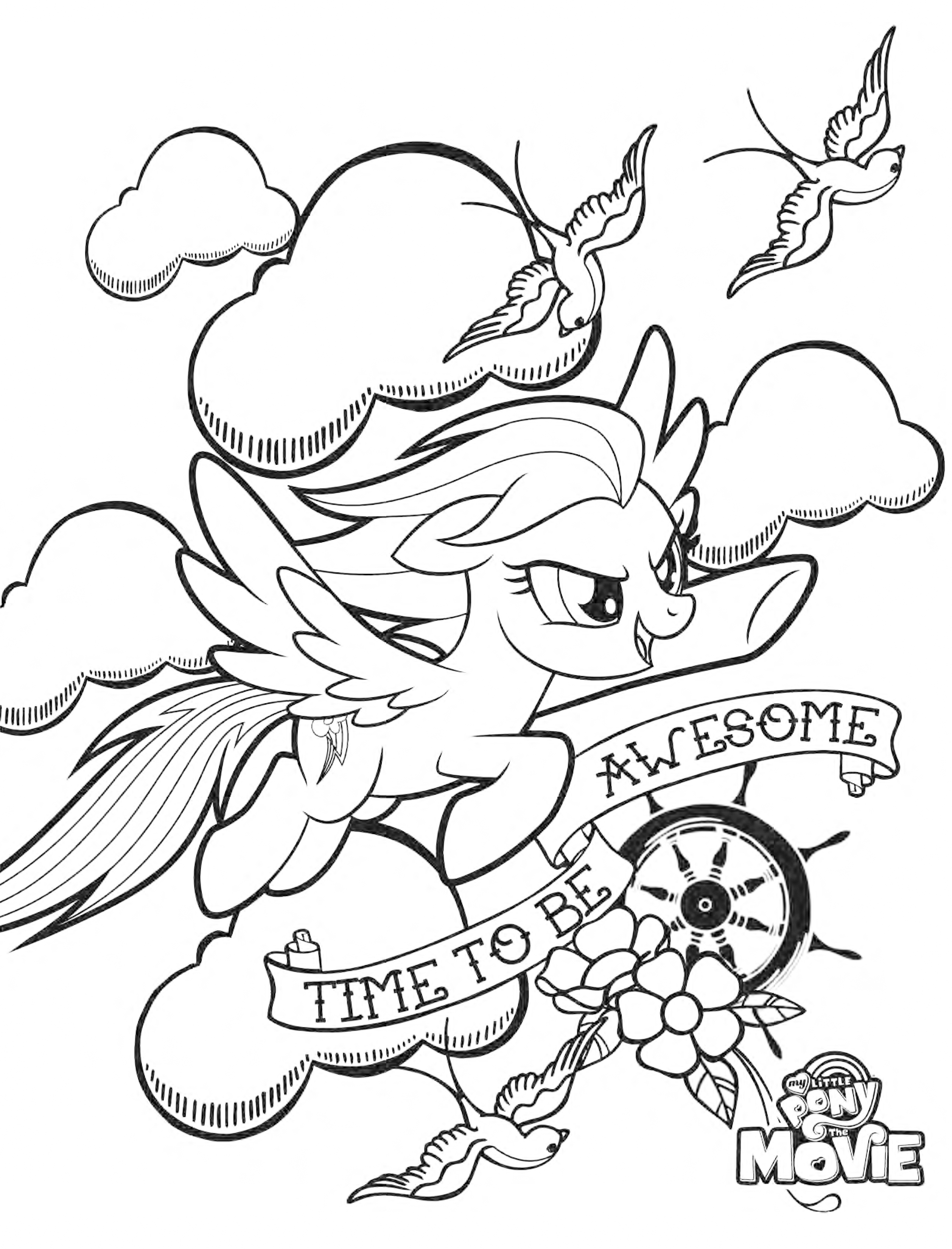 My little pony the movie coloring pages