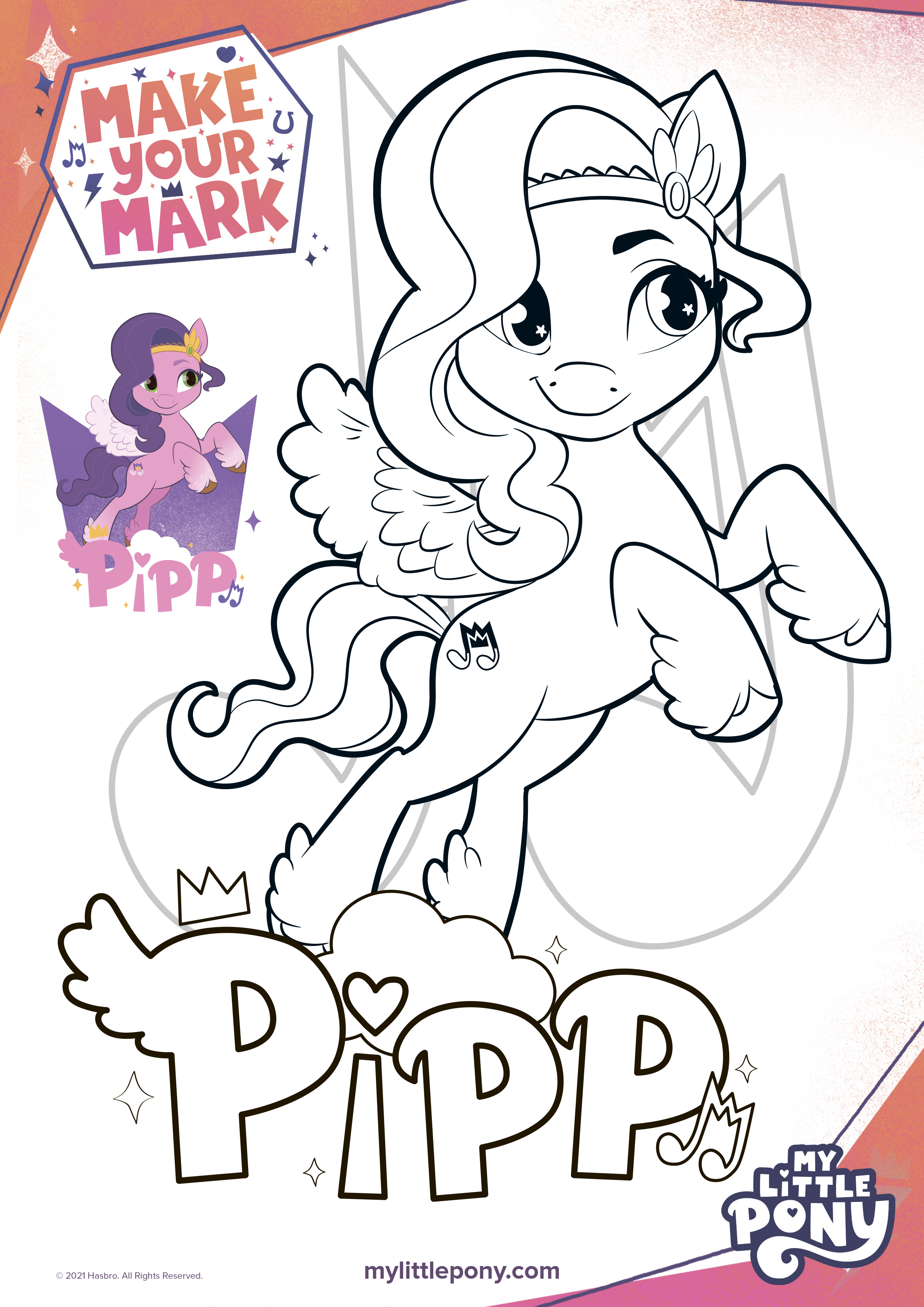 My little pony a new generation movie coloring pages