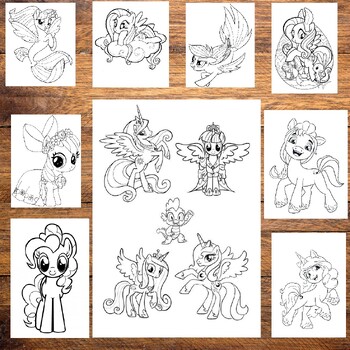 My little pony coloring book pages coloring pages printable for kids