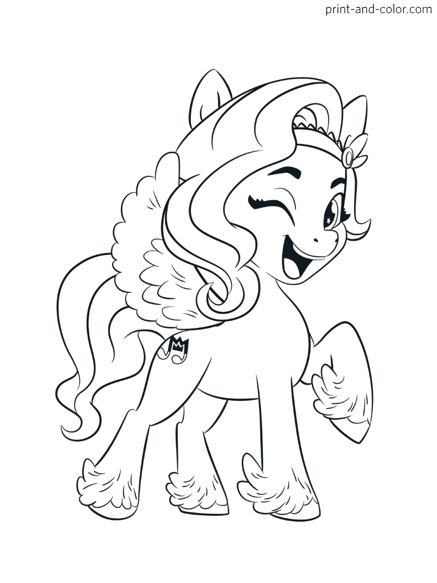 My little pony new generation coloring pages print and color