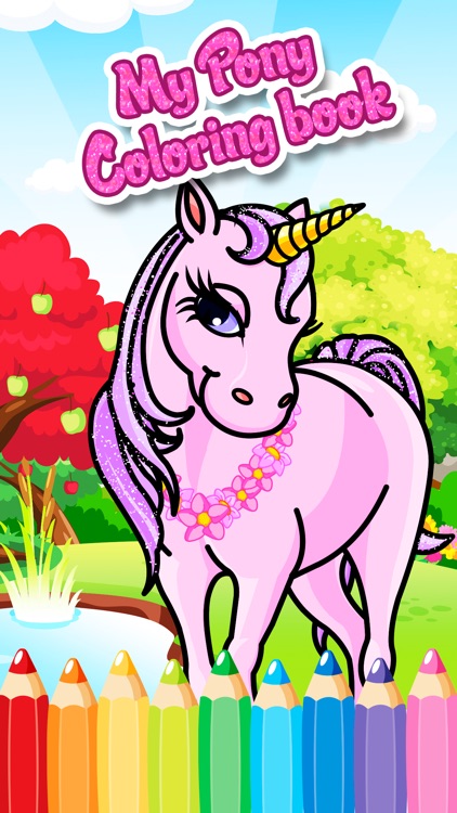 Pony princess free printable coloring pages for girls kids by somjai atsawasuriyawong