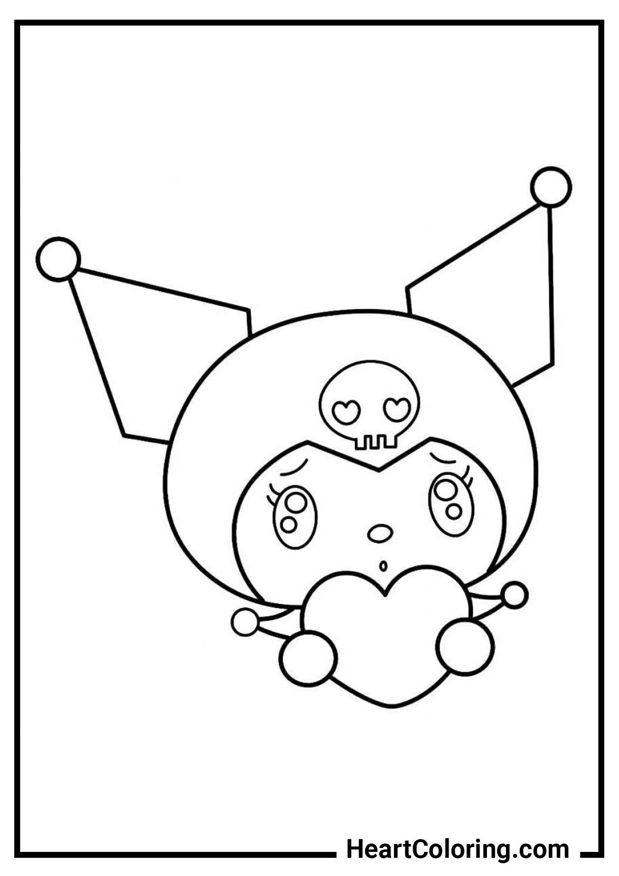 Kuromi free printable coloring pages onegai my melody