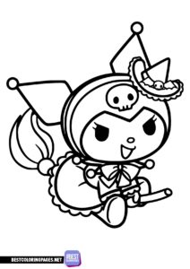 Kuromi coloring pages