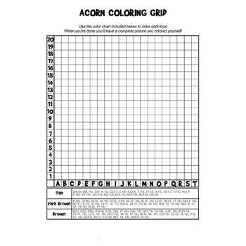 Fall grid coloring pages mystery picture activities by superstar worksheets