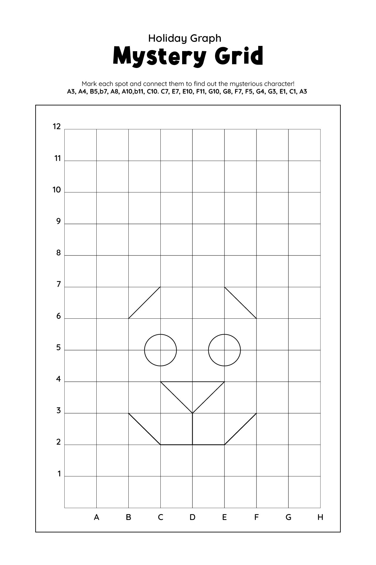 Best mystery grid drawing worksheets printables pdf for free at