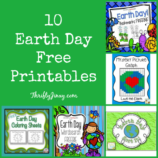 Earth day free printables puzzles worksheets and more