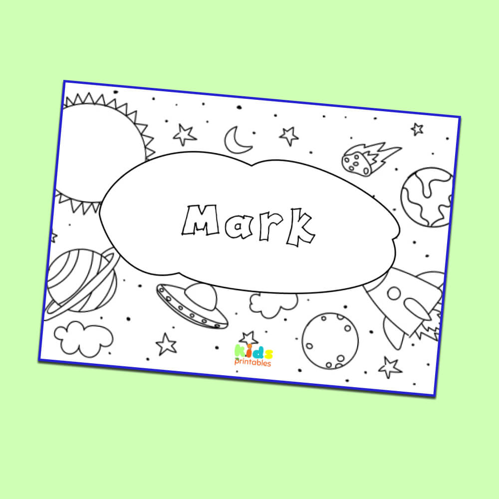 Print my name coloring page