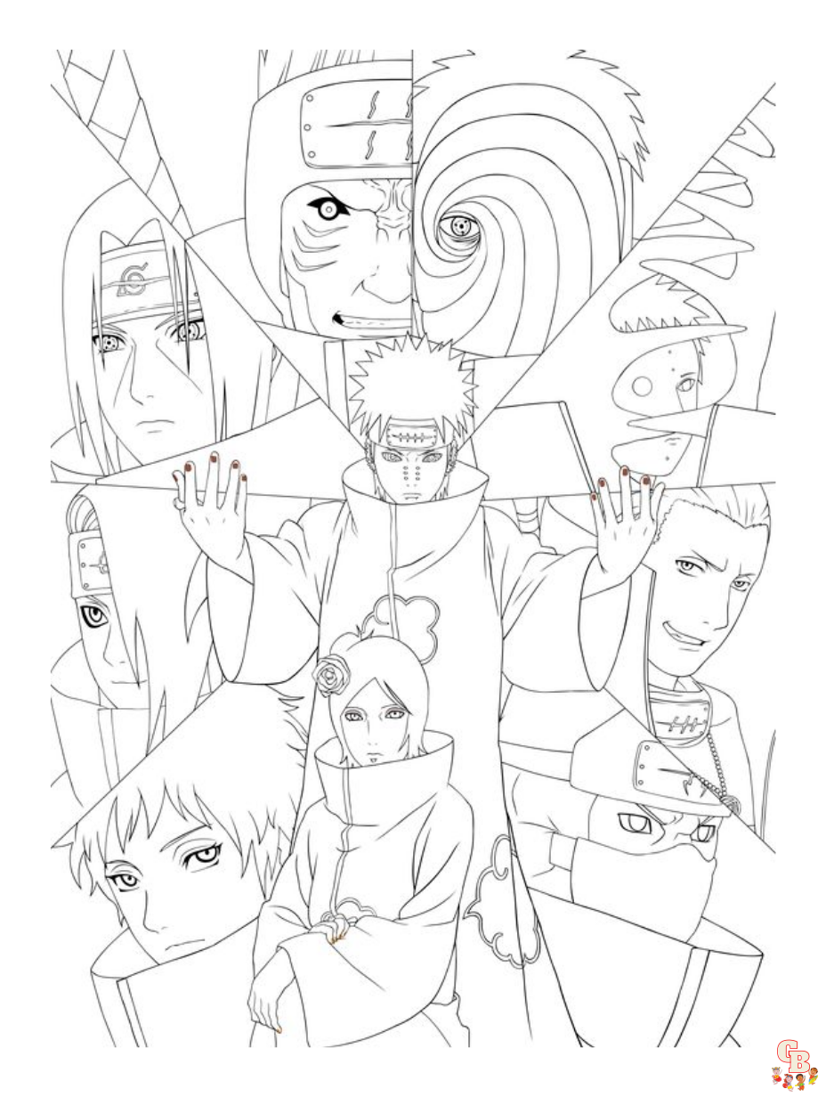 Free naruto coloring pages for kids and adults