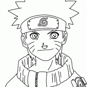 Naruto coloring page printable for free download