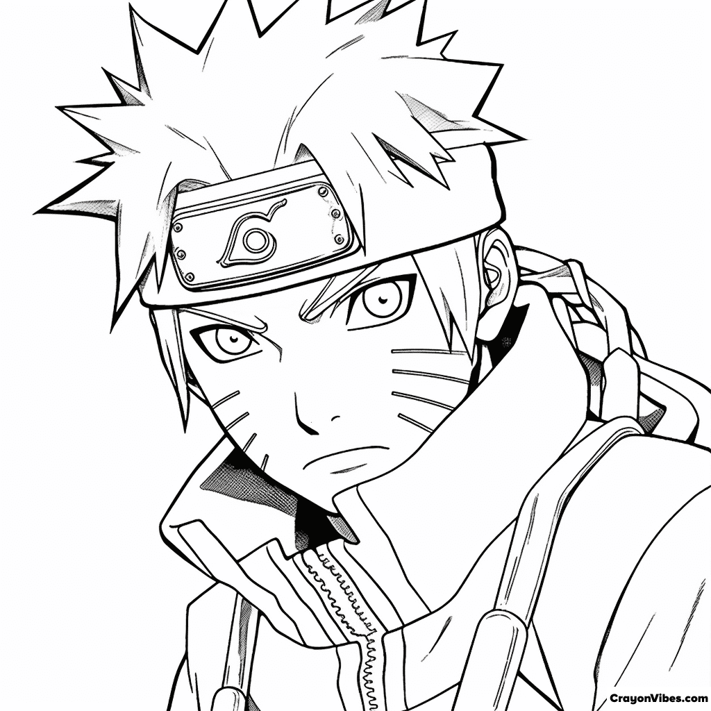 Naruto coloring pages free printable sheets for kids adults