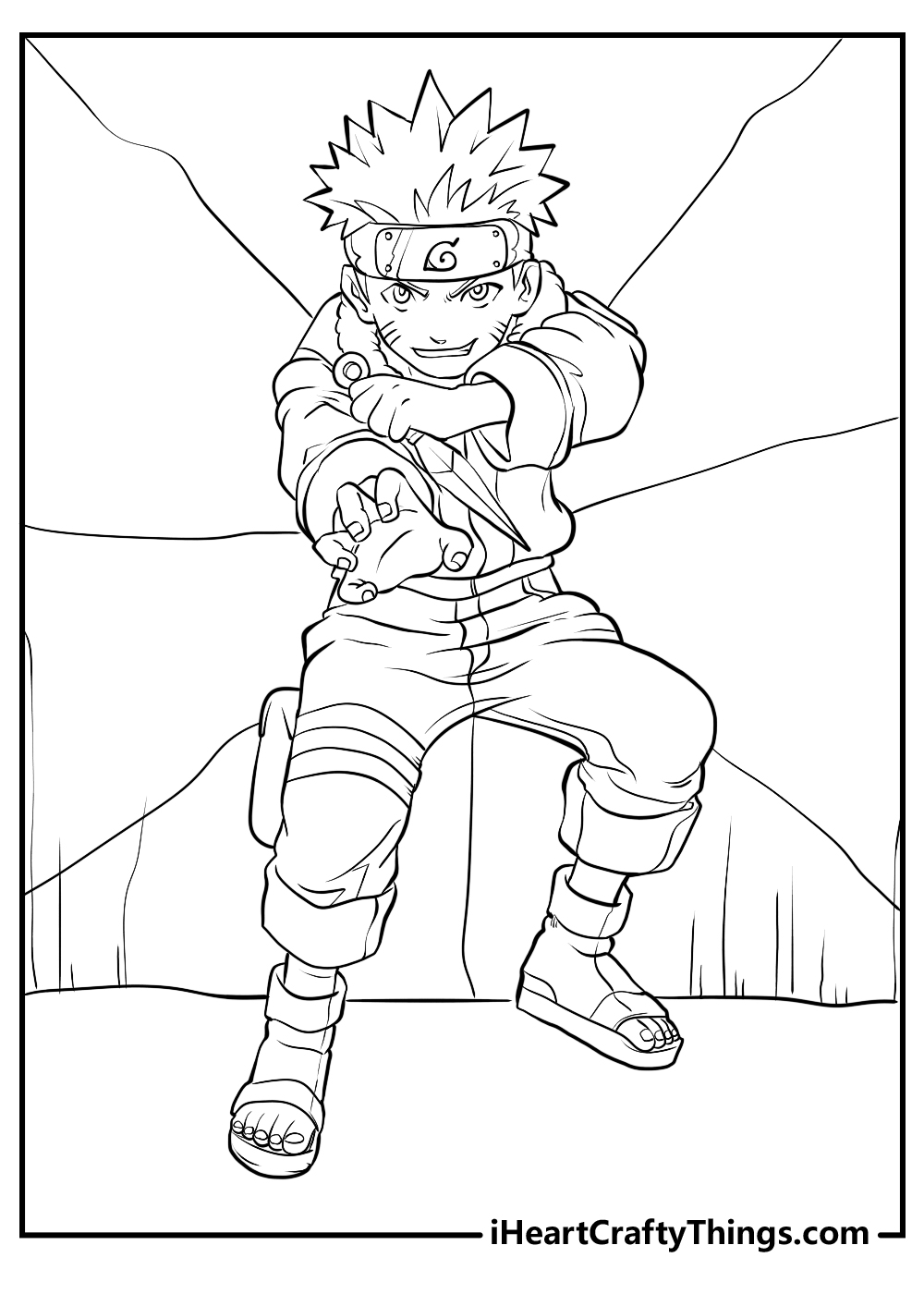 Printable naruto coloring pages updated