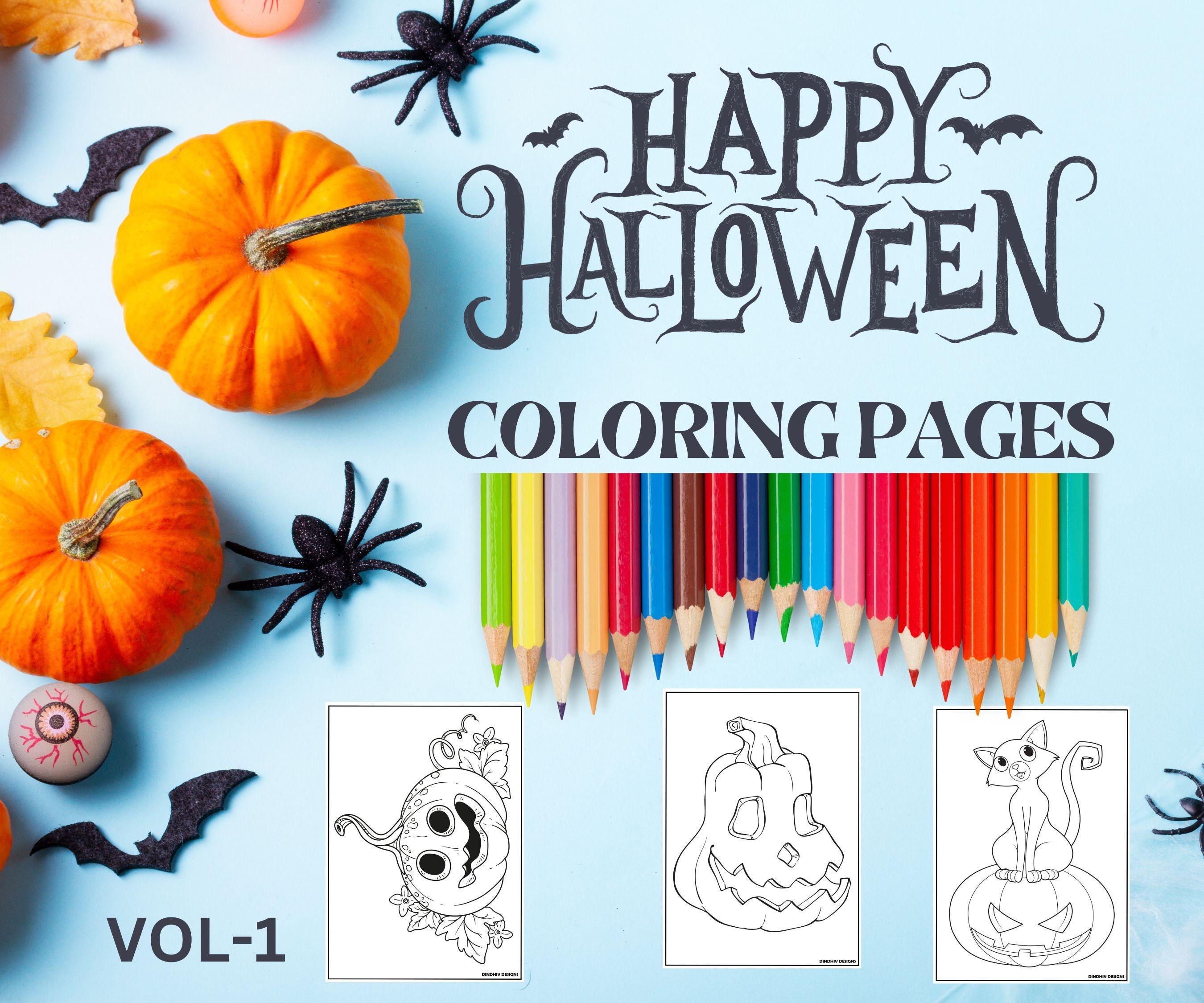 Dive into the enchanting world of halloween coloring pages vol