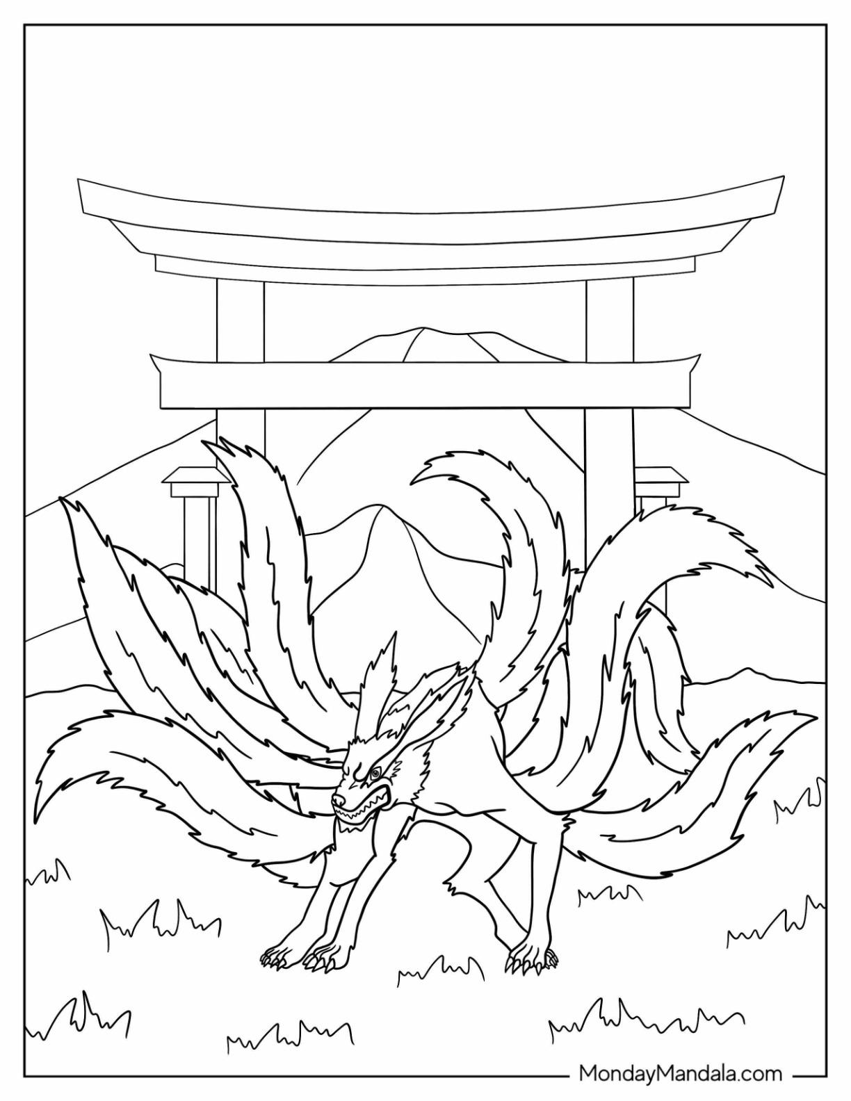 Naruto coloring pages free pdf printables