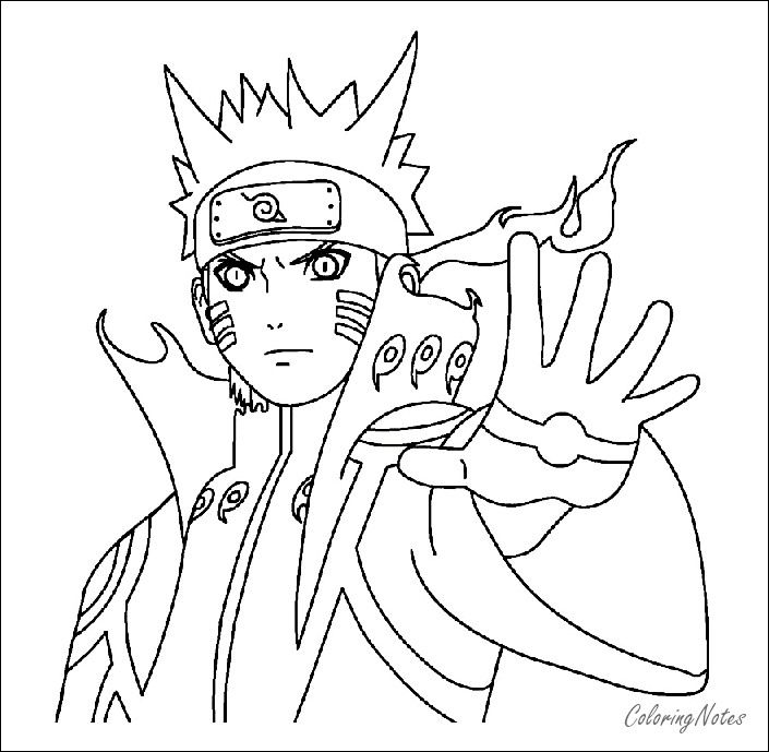 Pin em naruto coloring pages