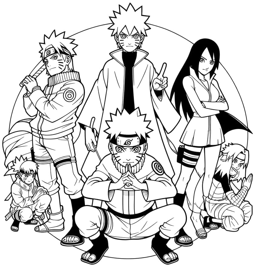 Naruto coloring pages