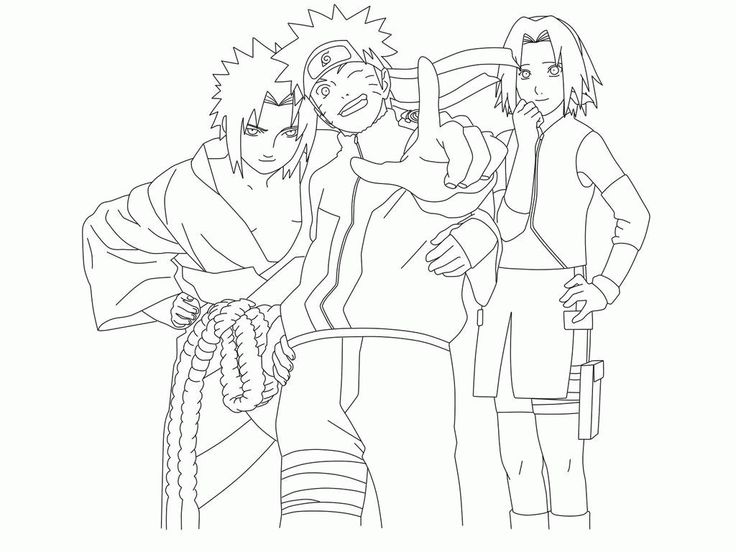 Cool uzumaki naruto coloring page