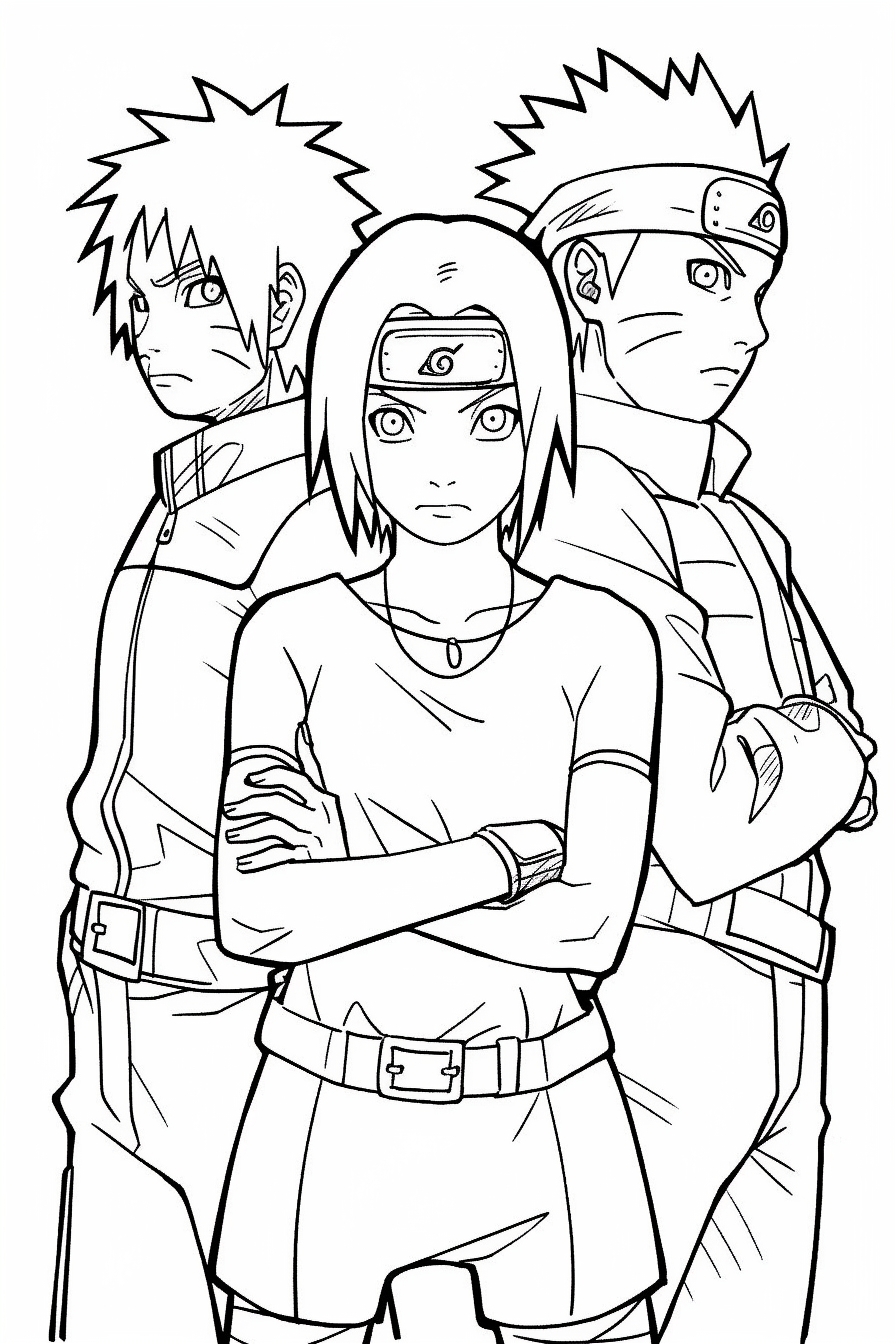 Naruto coloring pages