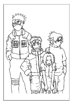 Printable naruto coloring pages collection