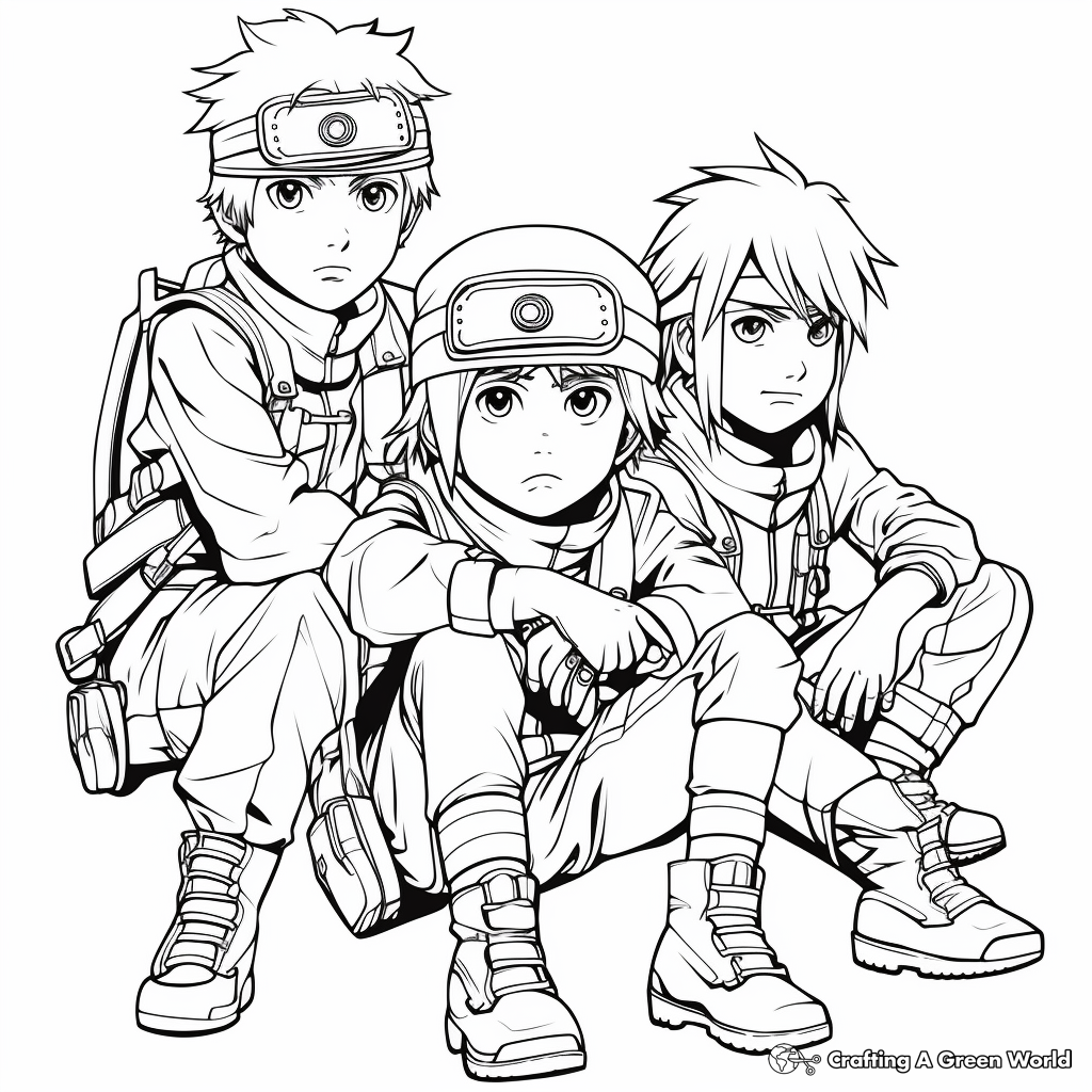 Naruto coloring pages