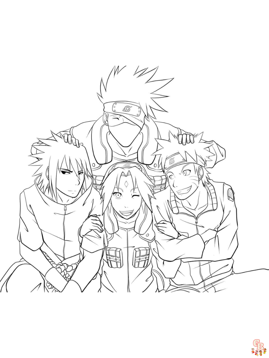 Free naruto coloring pages for kids and adults