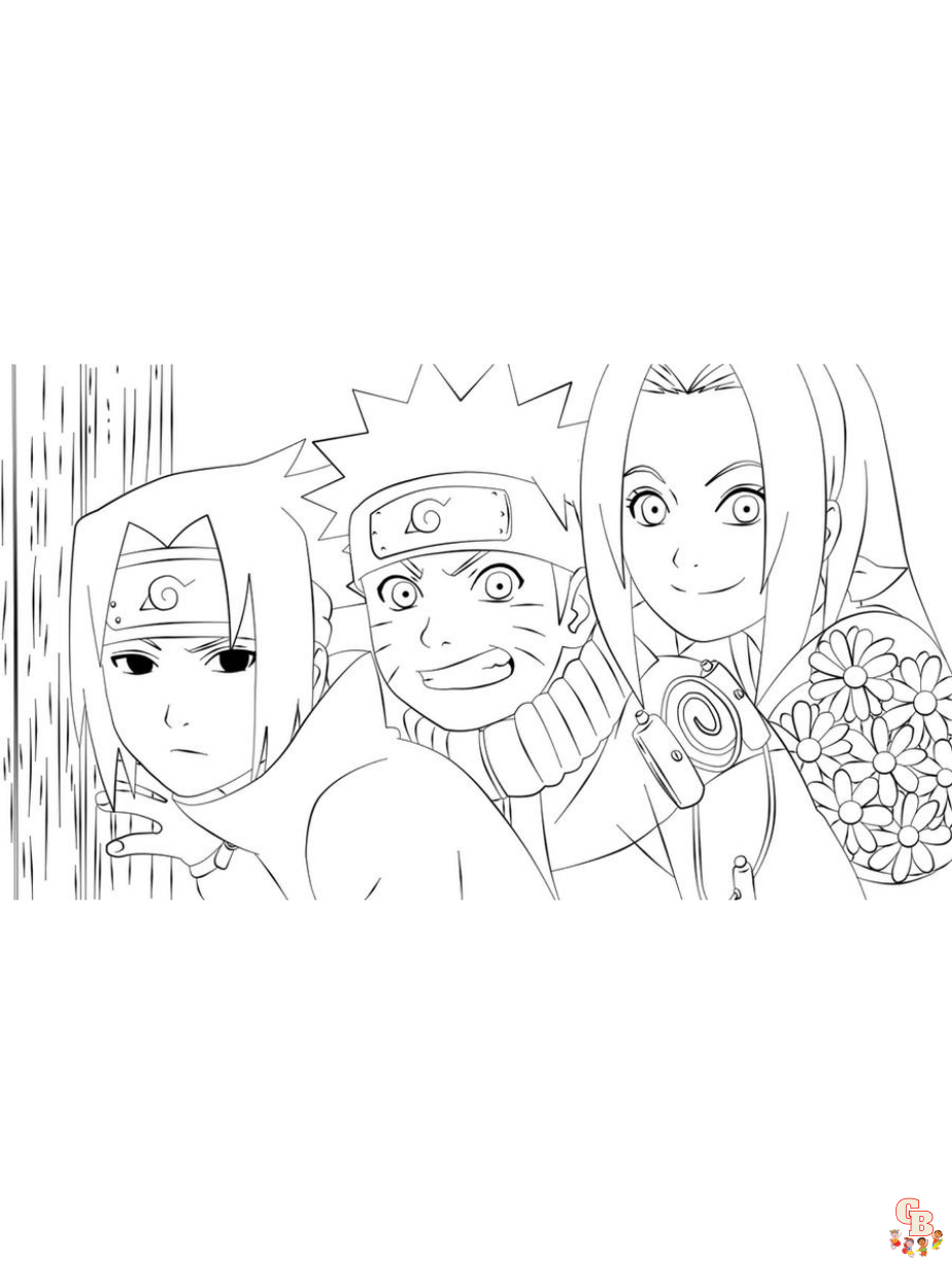 Free naruto coloring pages for kids and adults